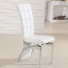 White Leather Dining Room Chairs (Photo 2 of 25)