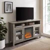 Wood Highboy Fireplace Tv Stands (Photo 12 of 15)