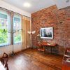 Exposed Brick Wall Accents (Photo 12 of 15)