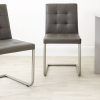 Grey Leather Dining Chairs (Photo 1 of 25)