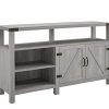 Walker Edison Farmhouse Tv Stands With Storage Cabinet Doors and Shelves (Photo 11 of 15)