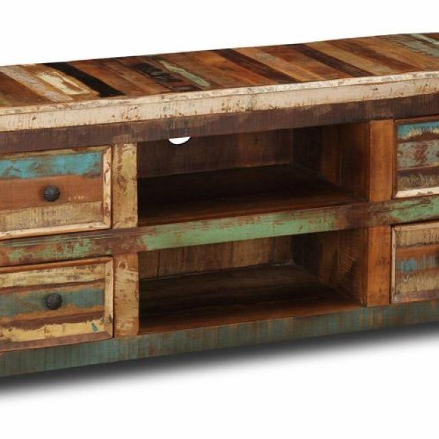 20 The Best Recycled Wood Tv Stands