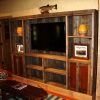 Rustic Grey Tv Stand Media Console Stands for Living Room Bedroom (Photo 1 of 15)