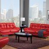 Red Leather Couches and Loveseats (Photo 10 of 10)