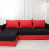 Red and Black Sofas (Photo 5 of 10)