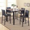 Hanska Wooden 5 Piece Counter Height Dining Table Sets (Set of 5) (Photo 6 of 25)