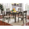Hanska Wooden 5 Piece Counter Height Dining Table Sets (Set of 5) (Photo 3 of 25)