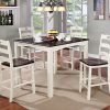 Hanska Wooden 5 Piece Counter Height Dining Table Sets (Set of 5) (Photo 13 of 25)