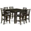 Hanska Wooden 5 Piece Counter Height Dining Table Sets (Set of 5) (Photo 17 of 25)