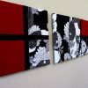 Black and White Wall Art With Red (Photo 5 of 20)