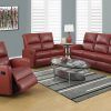 Bonded Leather All in One Sectional Sofas With Ottoman and 2 Pillows Brown (Photo 9 of 15)