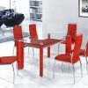 Red Dining Table Sets (Photo 7 of 25)