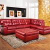 Red Faux Leather Sectionals (Photo 4 of 10)