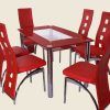 Red Dining Table Sets (Photo 14 of 25)