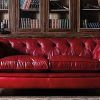 Red Leather Chesterfield Sofas (Photo 1 of 20)