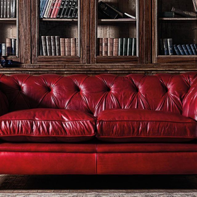 20 Photos Red Leather Chesterfield Chairs