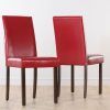 Red Leather Dining Chairs (Photo 17 of 25)