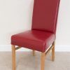 Red Leather Dining Chairs (Photo 18 of 25)