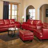 Red Leather Couches for Living Room (Photo 1 of 10)