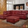 Red Leather Sectional Couches (Photo 4 of 10)