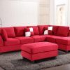 Red Sectional Sofas With Ottoman (Photo 8 of 10)