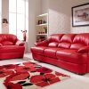 Red Leather Sofas (Photo 6 of 10)