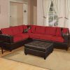 Red Black Sectional Sofa (Photo 14 of 20)