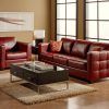 Dark Red Leather Couches (Photo 7 of 20)