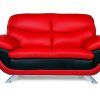 Sofa Red and Black (Photo 8 of 20)