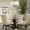 Round Black Glass Dining Tables and Chairs (Photo 10 of 25)