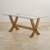 Oak Glass Top Dining Tables (Photo 13 of 25)