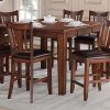 Chandler 7 Piece Extension Dining Sets With Fabric Side Chairs (Photo 11 of 25)