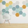 Teal Hexagons Wall Art (Photo 14 of 15)