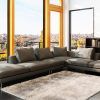 Tenny Dark Grey 2 Piece Left Facing Chaise Sectionals With 2 Headrest (Photo 20 of 25)