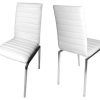 White Leather Dining Chairs (Photo 13 of 25)