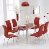 Extendable Glass Dining Tables and 6 Chairs (Photo 20 of 25)