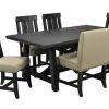 Jaxon Grey 7 Piece Rectangle Extension Dining Sets With Wood Chairs (Photo 6 of 25)