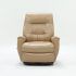 Rogan Leather Cafe Latte Swivel Glider Recliners