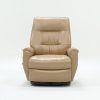 Rogan Leather Cafe Latte Swivel Glider Recliners (Photo 1 of 25)