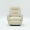 Rogan Leather Cafe Latte Swivel Glider Recliners (Photo 2 of 25)