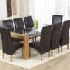 Oak Dining Tables and Leather Chairs (Photo 12 of 25)