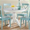 Jaxon Grey 5 Piece Round Extension Dining Sets With Wood Chairs (Photo 25 of 25)
