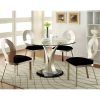 Jaxon Grey 5 Piece Round Extension Dining Sets With Wood Chairs (Photo 16 of 25)