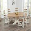 Round Oak Extendable Dining Tables and Chairs (Photo 14 of 25)