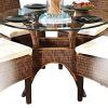 Wicker and Glass Dining Tables (Photo 6 of 25)