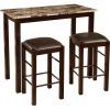 Jaxon Grey 5 Piece Extension Counter Sets With Wood Stools (Photo 16 of 25)