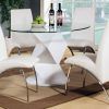 White High Gloss Dining Tables and 4 Chairs (Photo 19 of 25)