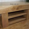 Oak Tv Stand | Heyford Rough Sawn From Big Blu with regard to Most Up-to-Date Rustic Oak Tv Stands (Photo 3744 of 7825)