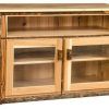 Oak Tv Stands With Glass Doors (Photo 8 of 20)