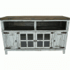 Fashionable Rustic White Tv Stands intended for 64" Tv Stand - Distressed White - Sam Levitz Furniture (Photo 7236 of 7825)